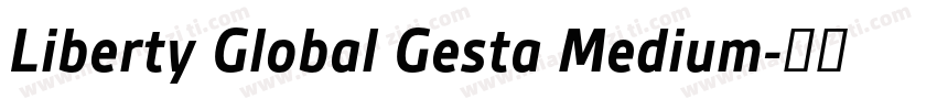 Liberty Global Gesta Medium字体转换